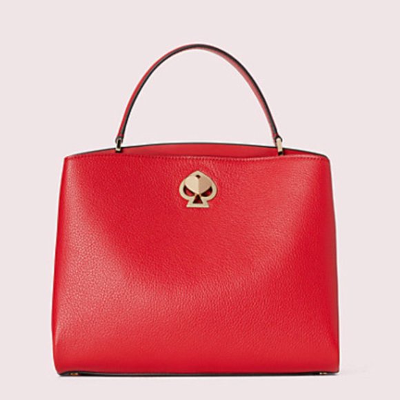 Kate Spade "Romy" medium satchel in hot chili colo